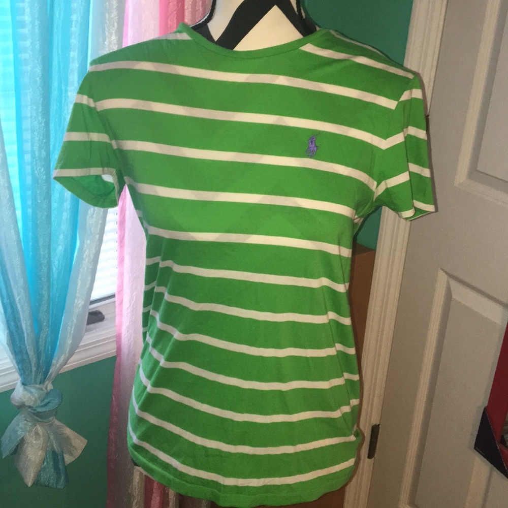 POLO Green/White Stripped Tee